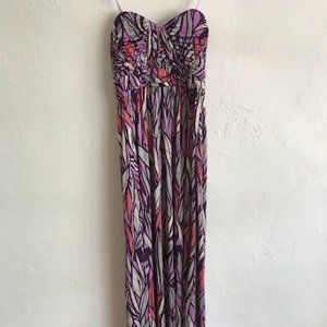 Gianni Bini Strapless Maxi Dress Size XS